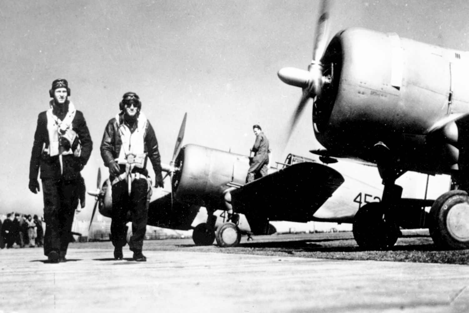 De fire norske krigsfangene som deltok i «Den store flukten,» var alle jagerflygere, flere av dem utdannet ved Little Norway-leiren i USA (bildet).