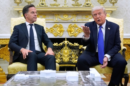 USAs president Donald Trump luftet sine frustrasjoner over Nato-allierte i møtet med Rutte onsdag.