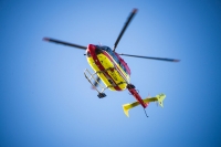 Fire personer ble fløyet til sykehus etter gasslekkasjen.